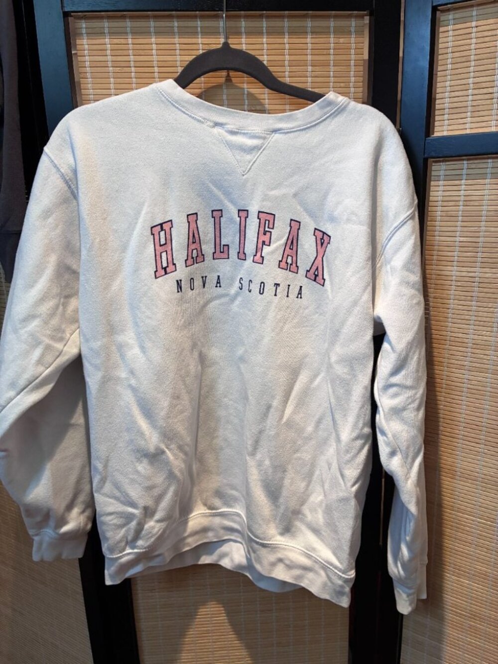 Coastal Culture White Halifax Nova Scotia Crewneck L